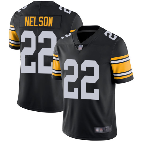 Men Pittsburgh Steelers Football #22 Limited Black Steven Nelson Alternate Vapor Untouchable Nike NFL Jersey->pittsburgh steelers->NFL Jersey